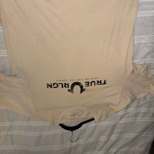 True Religion Men's Cream T-Shirt